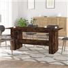 Vidaxl Tavolo da Pranzo Rovere Fumo 180x90x76 cm Legno Multistrato