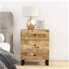 Vidaxl Comodino 50x33x62cm Legno Massello di Mango e Legno Multistrato