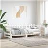 Vidaxl Dormeuse Estraibile Bianca 2x(90x190) cm Legno Massello di Pino