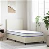 Vidaxl Materasso Viscoelastico Bianco 90x190x17 cm Morbido
