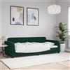 Vidaxl Letto da Giorno Verde Scuro 90x200 cm in Velluto