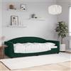 Vidaxl Letto da Giorno Verde Scuro 80x200 cm in Velluto