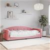 Vidaxl Letto da Giorno Rosa 80x200 cm in Velluto