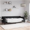 Vidaxl Letto da Giorno Nero 80x200 cm in Tessuto
