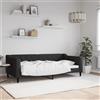 Vidaxl Letto da Giorno Nero 90x190 cm in Tessuto