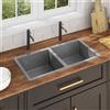 Vidaxl Lavello da Cucina Lavorato a Mano in Acciaio Inox