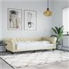 Vidaxl Letto da Giorno Crema 100x200 cm in Similpelle