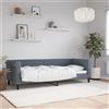 Vidaxl Letto da Giorno Grigio Scuro 80x200 cm in Velluto