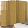 Vidaxl Divisorio Ambienti 6 Pannelli Marrone Legno Massello Paulownia