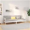 Vidaxl Dormeuse senza Materasso Bianca 80x200 cm Legno Massello Pino