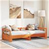 Vidaxl Dormeuse senza Materasso Marrone Cera 80x200 cm Legno di Pino