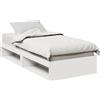 Vidaxl Dormeuse senza Materasso Bianco 75x190 cm in Legno di Pino