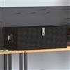 Vidaxl Contenitore Portaoggetti Nero 90x47x33,5 cm in Alluminio
