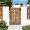 Vidaxl Cancello da giardino 85x150 cm in acciaio Corten e bambù