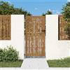 Vidaxl Cancello da giardino 85x200 cm in acciaio corten e design in bambù