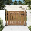 Vidaxl Cancello da giardino 100x100 cm in acciaio Corten e design in bambù