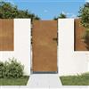 Vidaxl Cancello da giardino 85x200 cm in acciaio Corten
