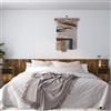 Vidaxl Testiera Letto con Comodini Rovere Fumo in Legno Multistrato