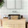 Vidaxl Lavabo Appoggio Nero Marrone Rettangolare 46x35,5x13cm Ceramica
