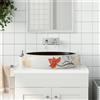 Vidaxl Lavabo da Appoggio Multicolore Ovale 59x40x15 cm Ceramica