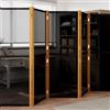 Vidaxl Paravento a 6 Pannelli Nero 420x180 cm