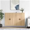 Vidaxl Mobili a Parete 2 pz Rovere Sonoma 69,5x34x90 cm