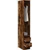 Vidaxl Armadio Rovere Fumo 30x50x200 cm in Legno Multistrato
