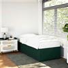 Vidaxl Giroletto senza Materasso Verde Scuro 80x200 cm in Velluto