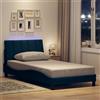 Vidaxl Giroletto senza Materasso Hanko Blu 100x200 cm in Tessuto