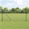 Vidaxl Recinzione in rete saldata con punte 25 x 1,2 m Grigio Rete