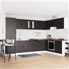 Vidaxl Mobile da cucina con porta Kalmar Nero 80 x 46 x 81,5 cm
