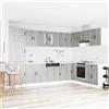 Vidaxl Mobile da cucina Kalmar Grigio Sonoma 80 x 46 x 81,5 cm