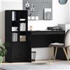 Vidaxl Scrivania Rovere Nero 145.5 x 50 x 127 cm 2 pz