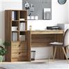 Vidaxl Scrivania Rovere artigianale 145.5 x 50 x 127 cm 2 pz