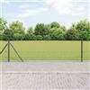 Vidaxl Recinzione Metallica Saldato con Base in Cemento 50 x 0,5 m