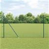 Vidaxl Recinzione a Maglie con Punti 1,5 x 25 m Verde Rete