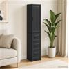Vidaxl Set di armadi 2 pcs Nero 33 x 34,5 x 87 cm Legno ingegnerizzato