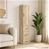 Vidaxl Set di armadi 2 pcs Rovere Sonoma 33 x 34,5 x 87 cm