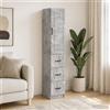 Vidaxl Set di armadi 2 pcs Grigio Cemento 33 x 34,5 x 87 cm