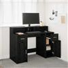 Vidaxl Scrivania Rovere nero 120 x 55 x 91 cm Legno multistrato