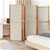 Vidaxl Divisorio a 5 Pannelli Grigio Chiaro 350x180 cm