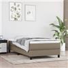 Vidaxl Materasso a Molle Insacchettate Rigidità Media Grigio Tortora 80x200x20 cm
