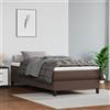 Vidaxl Materasso a Molle Insacchettate Rigidità Media Marrone 90x200x20 cm in Similpelle