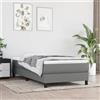 Vidaxl Materasso a Molle Insacchettate Rigidità Media Grigio Scuro 100x200x20 cm