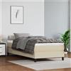 Vidaxl Materasso a Molle Insacchettate Rigidità Media Crema 100x200x20 cm in Similpelle