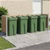 Vidaxl Recinzione Contenitore per Rifiuti Marrone 315 x 85 x 115 cm