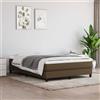 Vidaxl Materasso a Molle Insacchettate Rigidità Media Marrone Scuro 140x190x20 cm in Tessuto