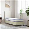 Vidaxl Materasso Viscoelastico Bianco 70x200x17 cm Morbido