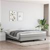Vidaxl Materasso a Molle Insacchettate Rigidità Media Grigio Chiaro 160x200x20 cm