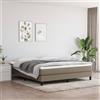 Vidaxl Materasso a Molle Insacchettate Rigidità Media Grigio Tortora 160x200x20 cm